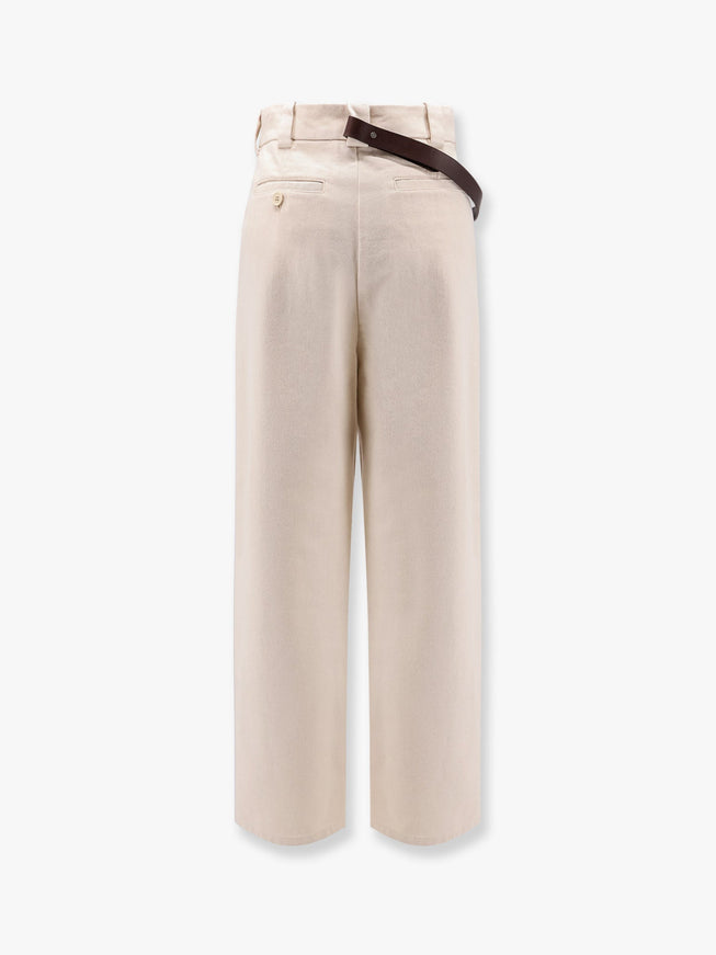 Pinko Reimagine By Pinko X Patrick Mcdowell Cotton Trousers With Crossover And Belt