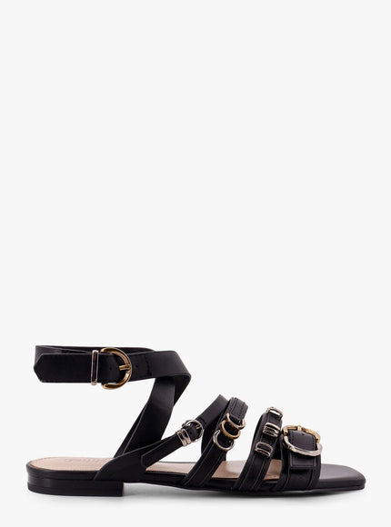 Pinko Marli 08 Leather Sandals Nero