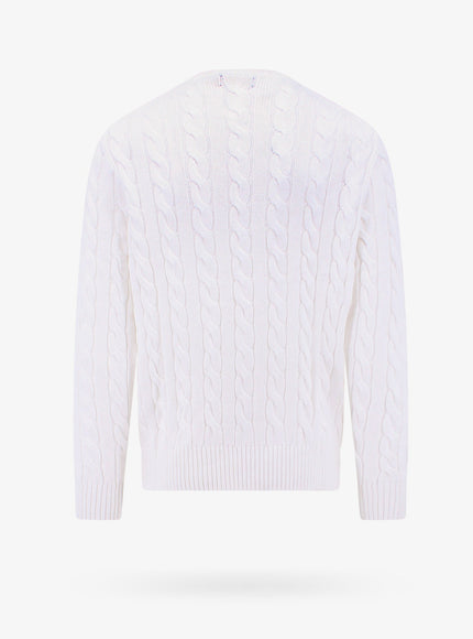 Polo Ralph Lauren Cable Knit Sweater With Iconic Embroidery