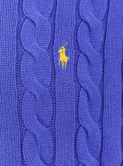 Polo Ralph Lauren Cable Knit Sweater With Iconic Embroidery