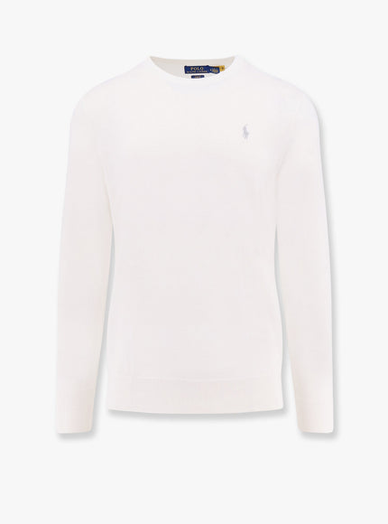 Polo Ralph Lauren Slim Fit Cotton Sweater Bianco