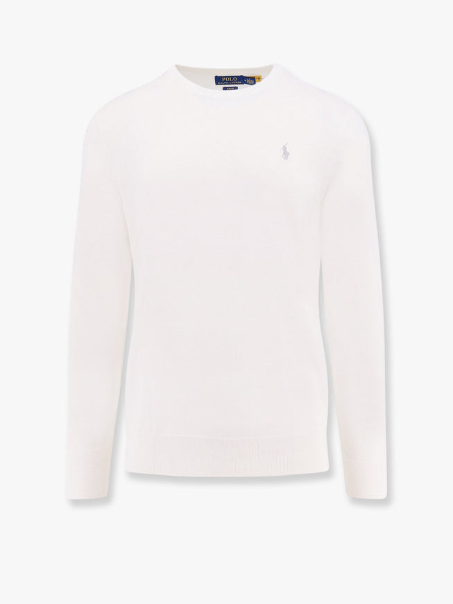 Polo Ralph Lauren Slim Fit Cotton Sweater Bianco