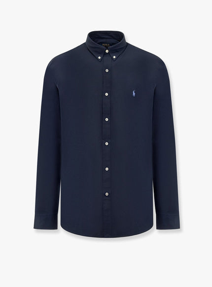 Polo Ralph Lauren Striped Stretch Cotton Shirt Blu