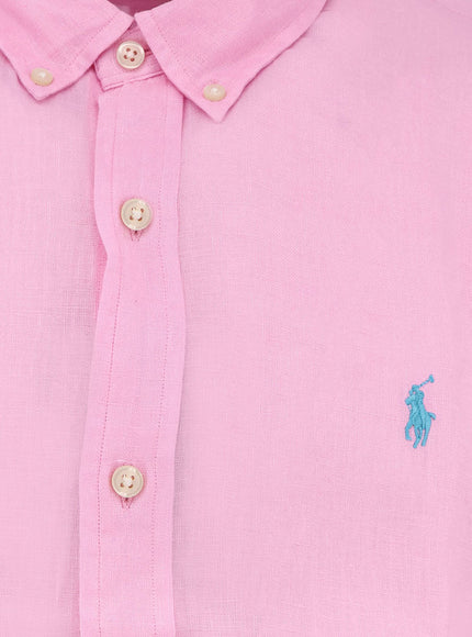Polo Ralph Lauren Linen Shirt With Logo Embroidery