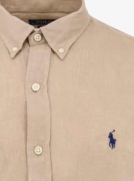 Polo Ralph Lauren Linen Shirt With Logo Embroidery