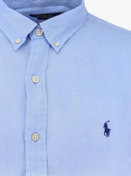 Polo Ralph Lauren Linen Shirt With Logo Embroidery