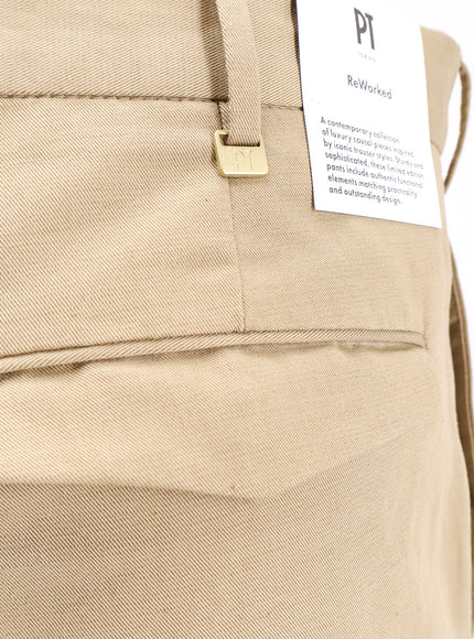 Pt Torino Reworked Michael Cotton And Linen Trousers