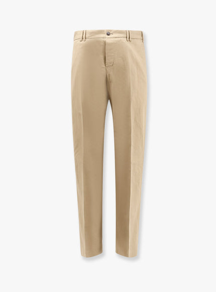 Pt Torino Reworked Michael Cotton And Linen Trousers Marrone