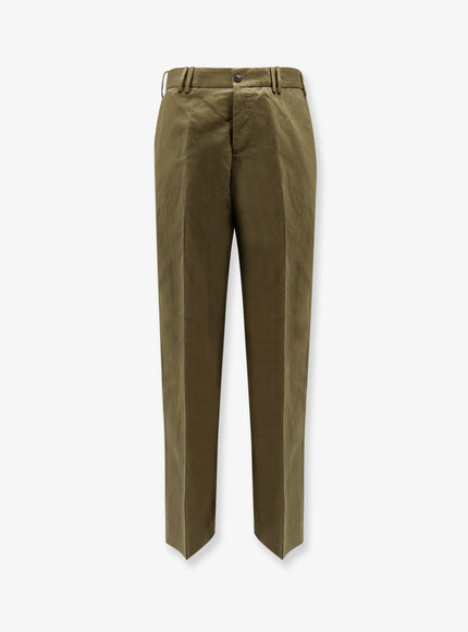 Pt Torino Reworked Michael Cotton And Linen Trousers Militare