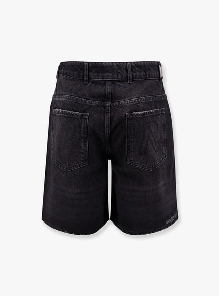 Represent Tailored Stone-Washed Denim Bermuda Shorts