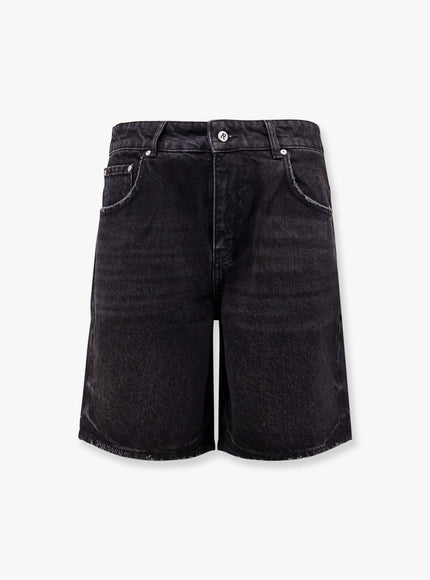 Represent Tailored Stone-Washed Denim Bermuda Shorts