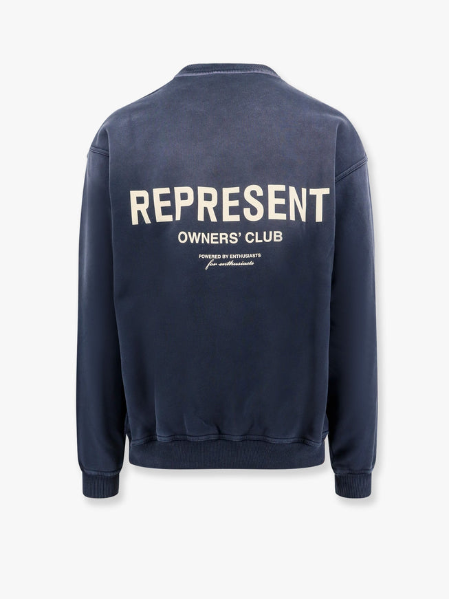 Represent Cotton Sweatshirt With Printed Logo On The Front