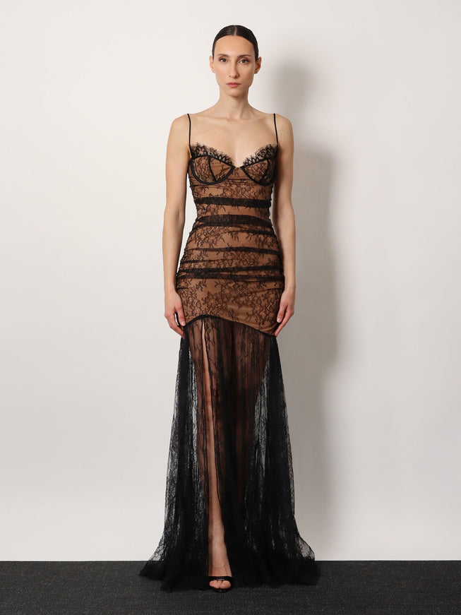 Retrofete Aliza Lace Long Dress