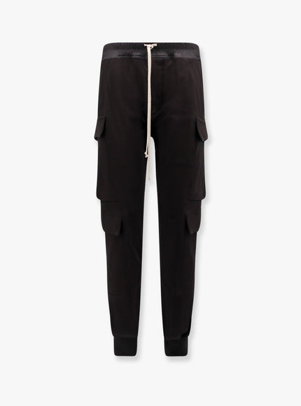 Rick Owens Mastodon Megacargo Organic Cotton Jogging Trouser Nero
