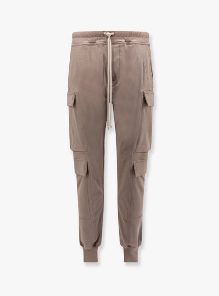 Rick Owens Mastodon Megacargo Organic Cotton Jogging Trouser Marrone