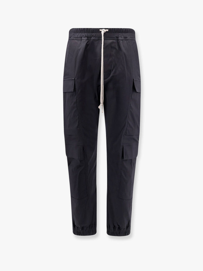Rick Owens Mastodon Megacargo Organic Cotton Trouser Nero