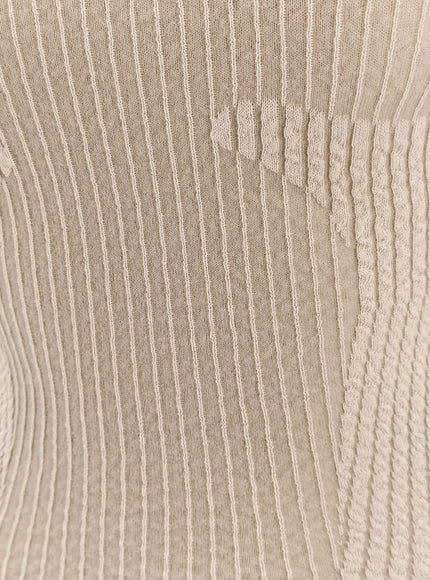 Roa Wavy Stretch Cotton Blend Top