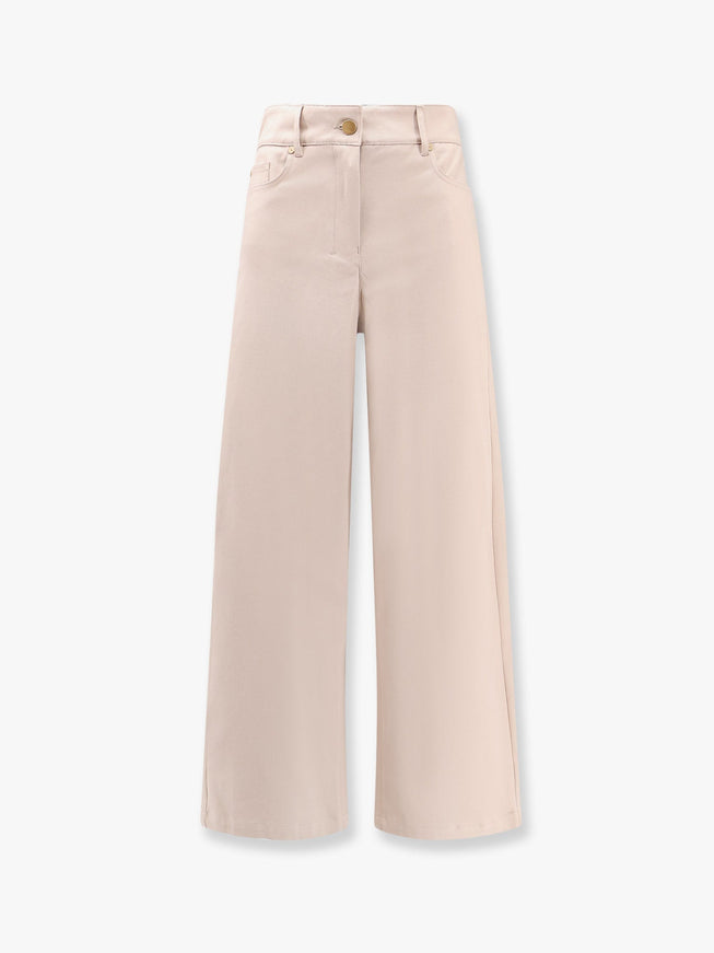 'S Max Mara Marianna Distressed Fabric Trouser Beige