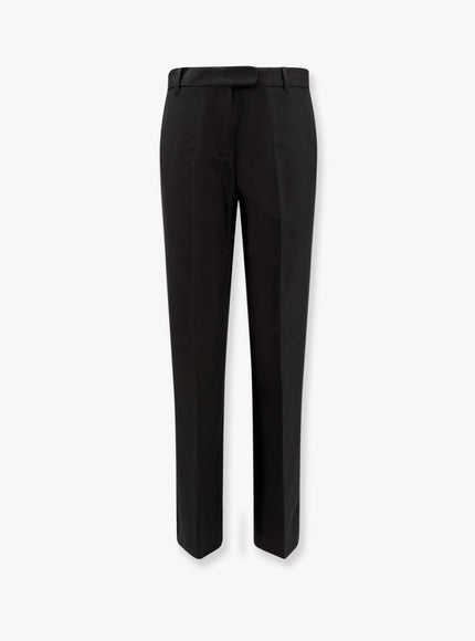 'S Max Mara Fatina Viscose And Cotton Trouser Nero