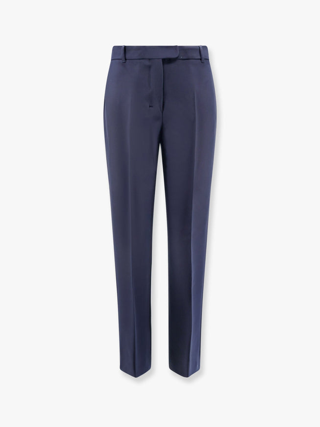 'S Max Mara Fatina Viscose And Cotton Trouser Blu