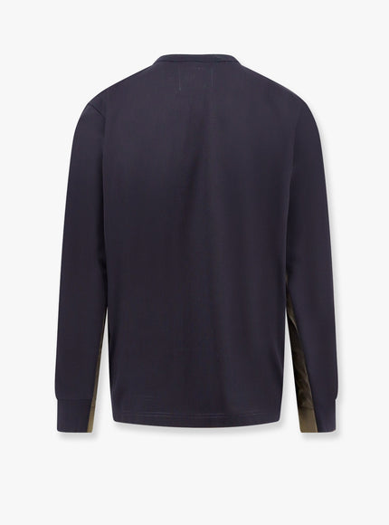 Sacai Cotton T-Shirt With Nylon Insert