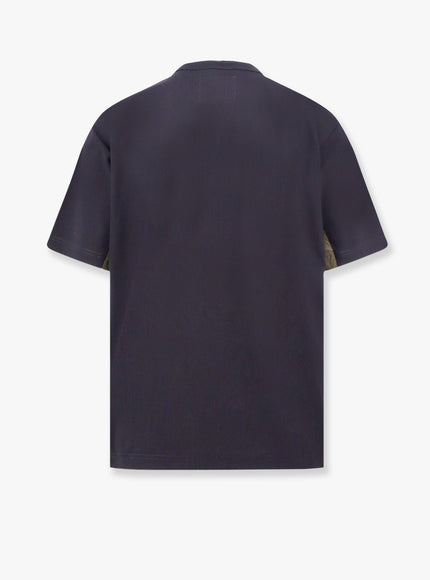 Sacai Cotton T-Shirt With Nylon Inserts