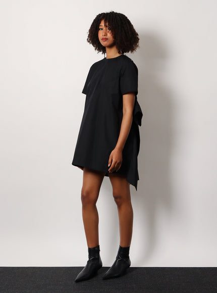 Sacai Dress With Draped Cotton Inserts On The Back