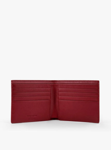 Saint Laurent Patent Leather Wallet With Engraved Logo On The Front