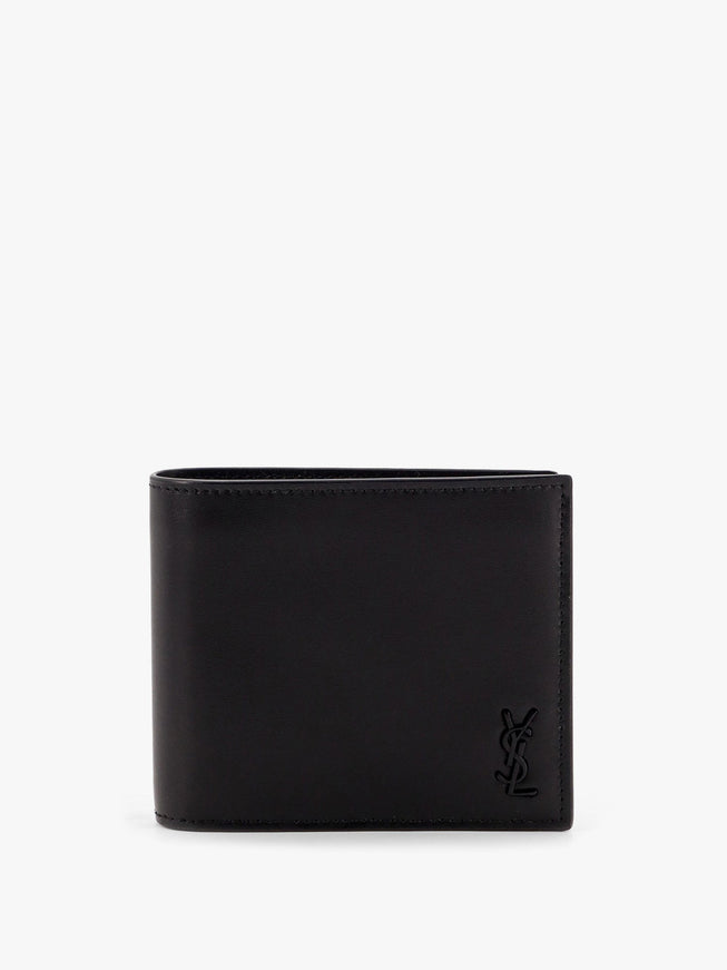Saint Laurent Tiny Cassandre Leather Wallet Uni