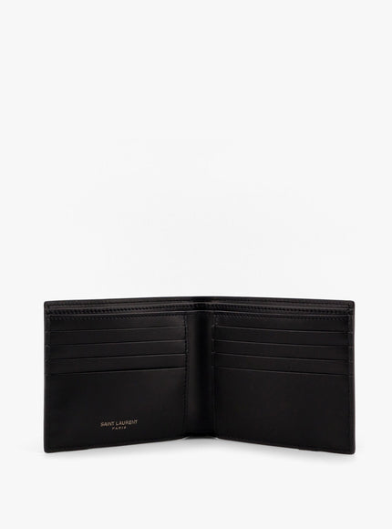 Saint Laurent Tiny Cassandre Leather Wallet