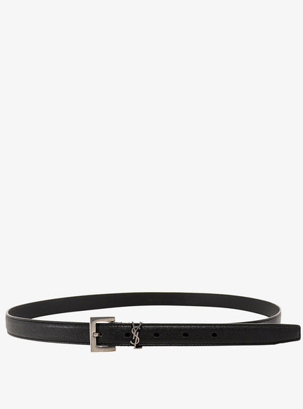 Saint Laurent Leather Belt Nero