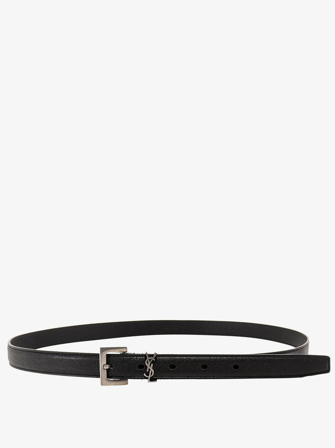 Saint Laurent Leather Belt Nero