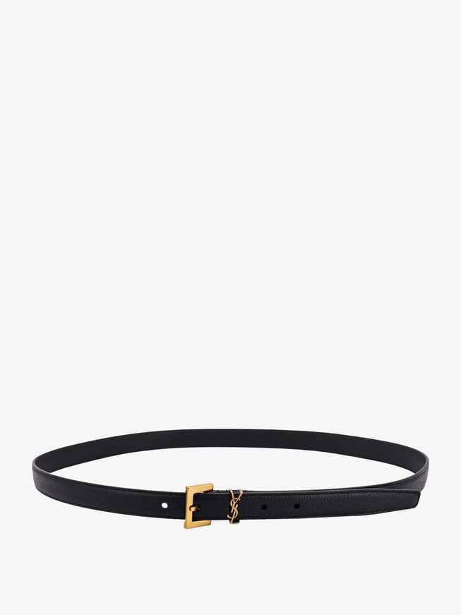 Saint Laurent Leather Belt Nero