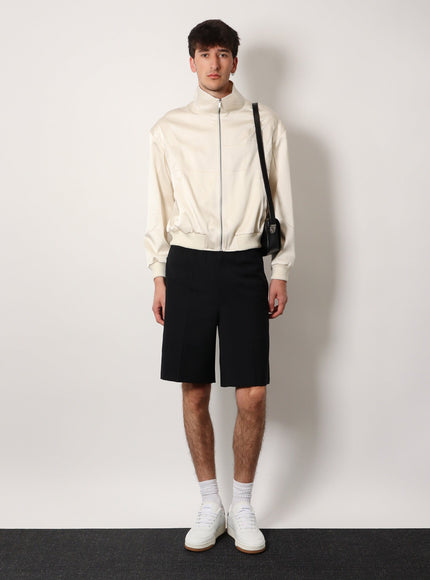 Saint Laurent Satin Jacket With Saint Laurent Embroidery