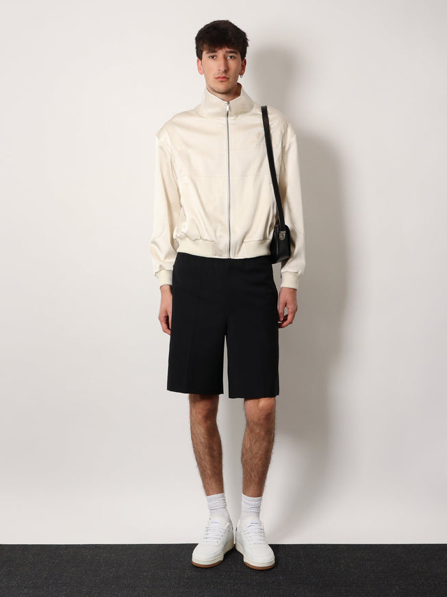 Saint Laurent Satin Jacket With Saint Laurent Embroidery