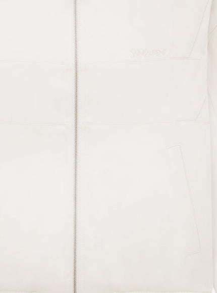 Saint Laurent Satin Jacket With Saint Laurent Embroidery