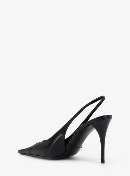 Saint Laurent Babylone 80 Leather Slingback Décolleté