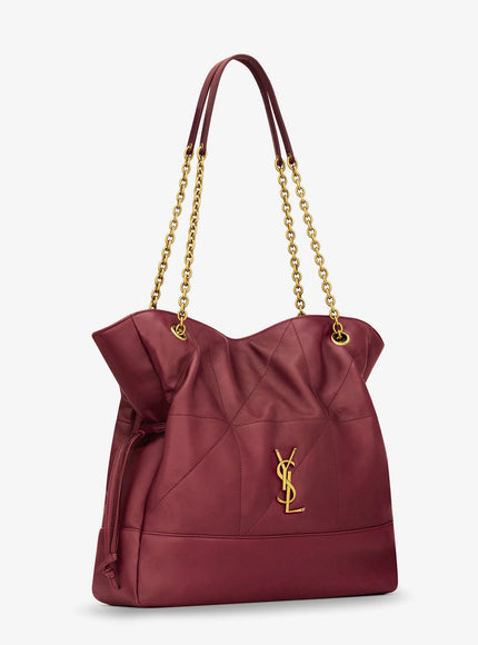 Saint Laurent Jamie Leather Shoulder Bag With Carré Rive Gauche Stitching