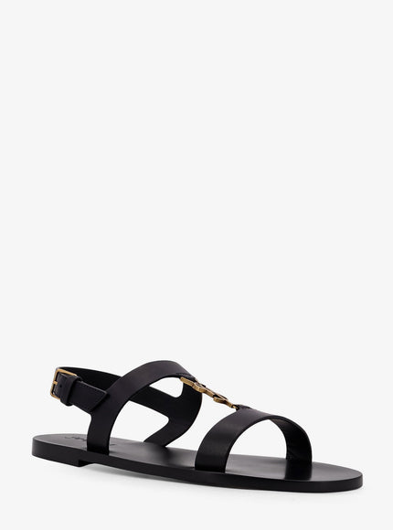 Saint Laurent Cassandre Leather Sandals