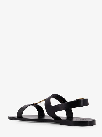Saint Laurent Cassandre Leather Sandals