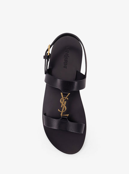 Saint Laurent Cassandre Leather Sandals