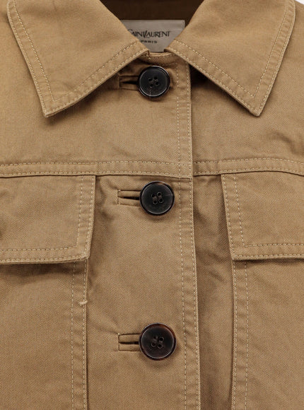 Saint Laurent Certified Cotton Cropped Jacket