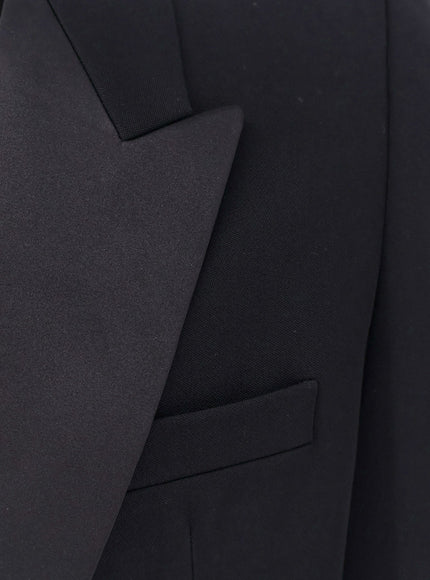 Saint Laurent Certified Wool Blazer With Satin Lapel
