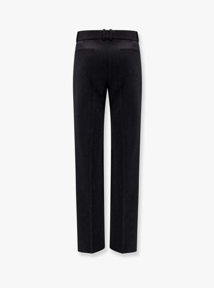 Saint Laurent Tuxedo Wool Trouser With Lateral Satin Bands