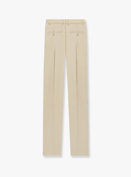 Saint Laurent Wool Tuxedo Trouser With Silk Lining