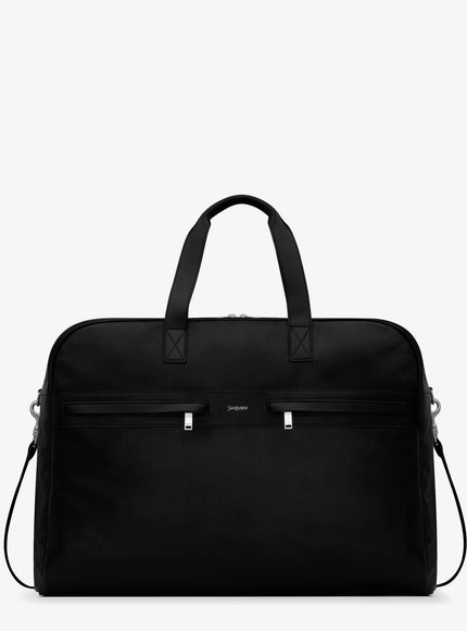 Saint Laurent Camp Leather Travel Bag Uni Nero