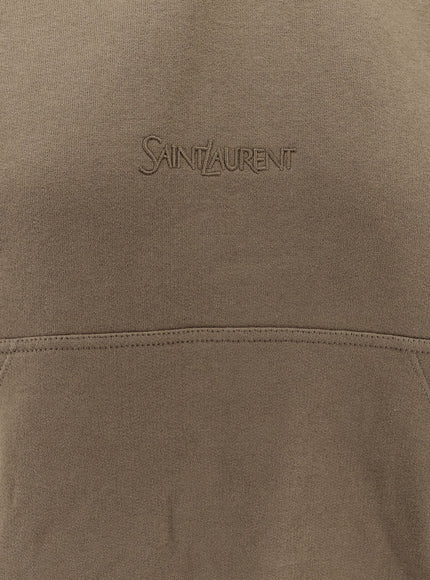 Saint Laurent Cotton Sweatshirt With Logo Embroidery