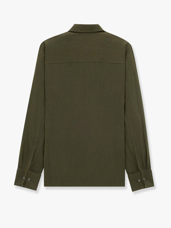 Saint Laurent Cassandre Linen And Cotton Shirt