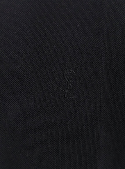 Saint Laurent Cotton Blend Polo Shirt With Logo