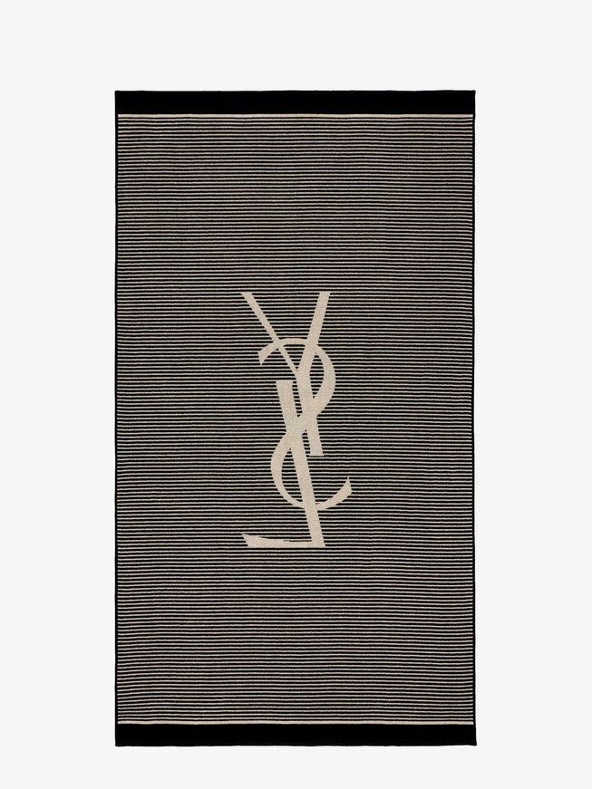 Saint Laurent Certified Cotton Striped Beach Towel